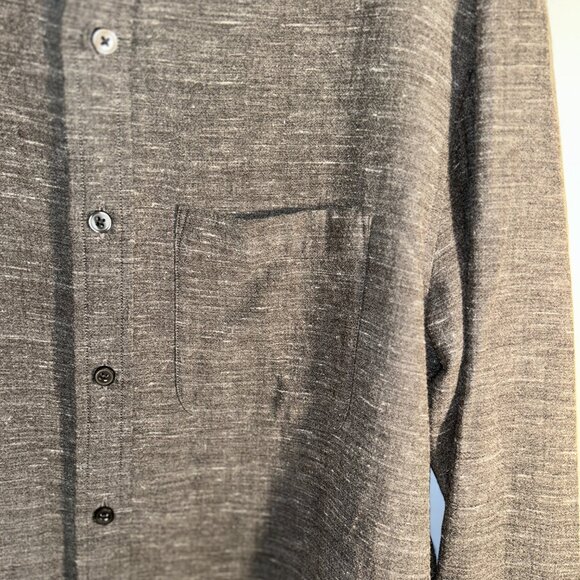 Club Monaco Slim Fit, Grey Button Up Shirt, Men's Medium - Picture 2 of 8